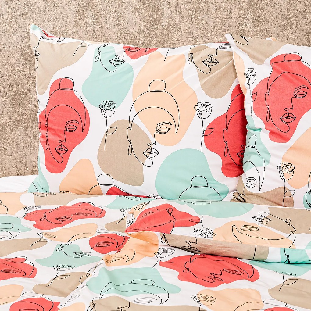 Lenjerie de pat din bumbac 4Home Romance, 140 x 220 cm, 70 x 90 cm