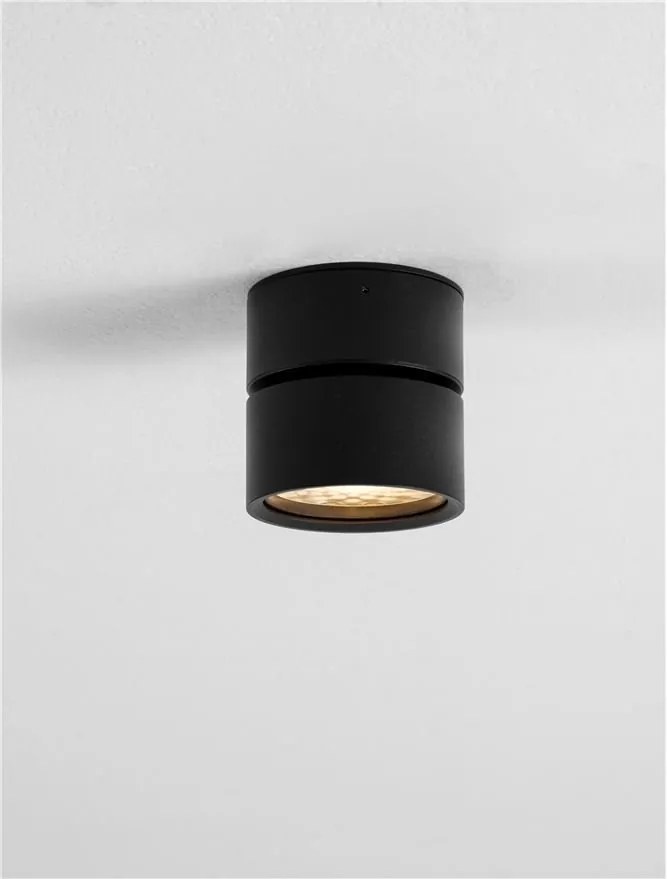 Spot LED aplicat directionabil diametru 8cm PULL negru, NVL-9030770