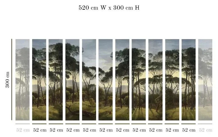 Tapet VLAdiLA Umbrella Pines 520 x 300 cm