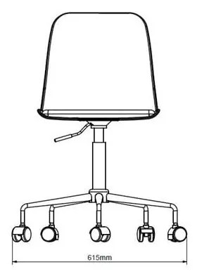 Scaun de birou Unique Furniture, gri