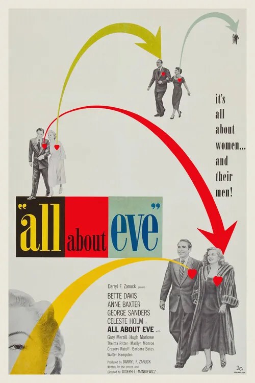 Ilustrație All about Eve, Ft. Bette Davis & Marilyn Monroe