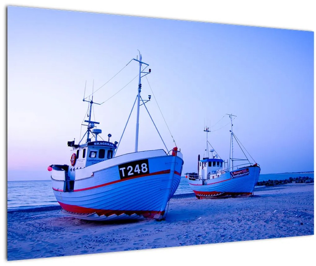 Tablou - Debarcarea în amurg (90x60 cm)