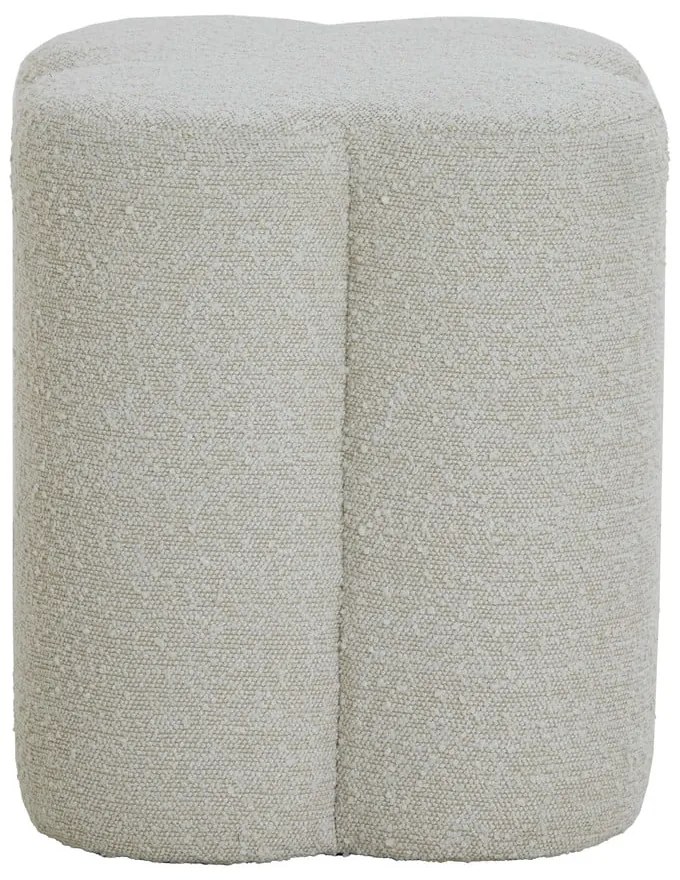 Taburet crem cu tapițerie din stofă bouclé Nalani – Light & Living