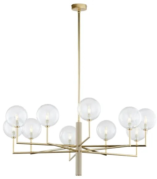 Lustră pe tijă Jupiter 1976 FEME 10xG9/10W/230V auriu