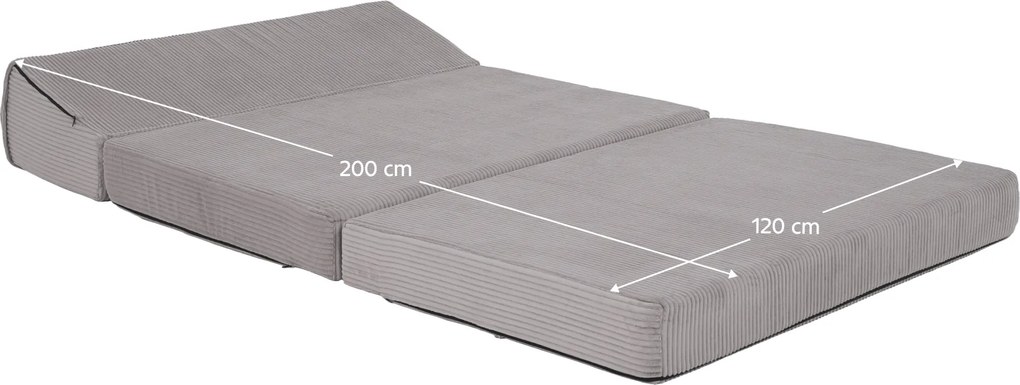 Saltea pliabilă/fotoliu extensibil, 2 in 1, gri, VEDIS