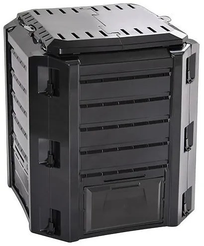 Compostor de gradina, 380 L, negru