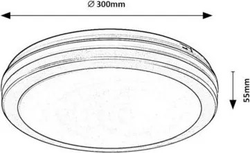 Plafoniera LED iluminat exterior IP54 Indre negru