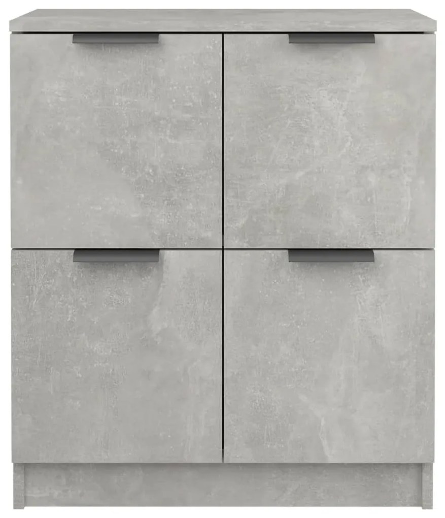 Servantă, gri beton, 60x30x70 cm, lemn prelucrat