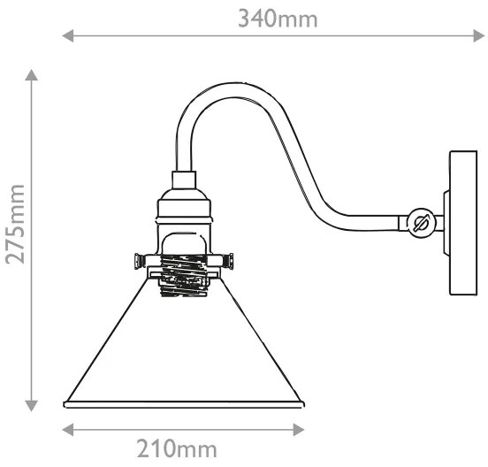 Elstead PV1-AB-MB - Aplică de perete PROVENCE 1xE27/60W/230V auriu/negru