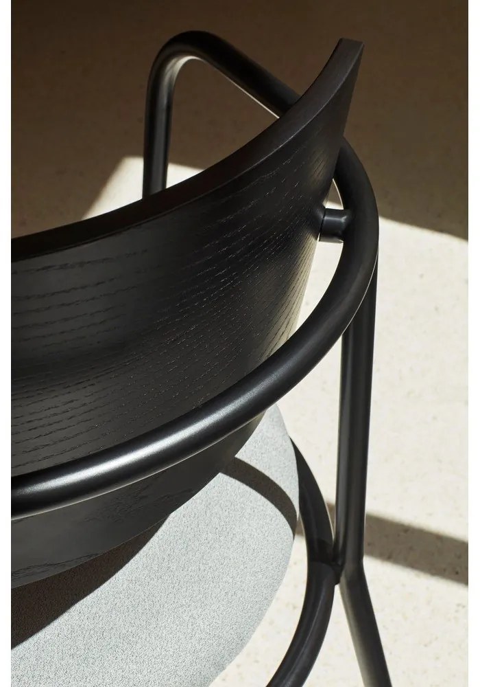 Fotoliu negru-gri în decor de frasin Eclipse - Teulat