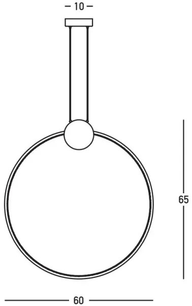 Lustră LED dimabilă pe cablu Zambelis 23095 LED/24W/230V 3000K negru