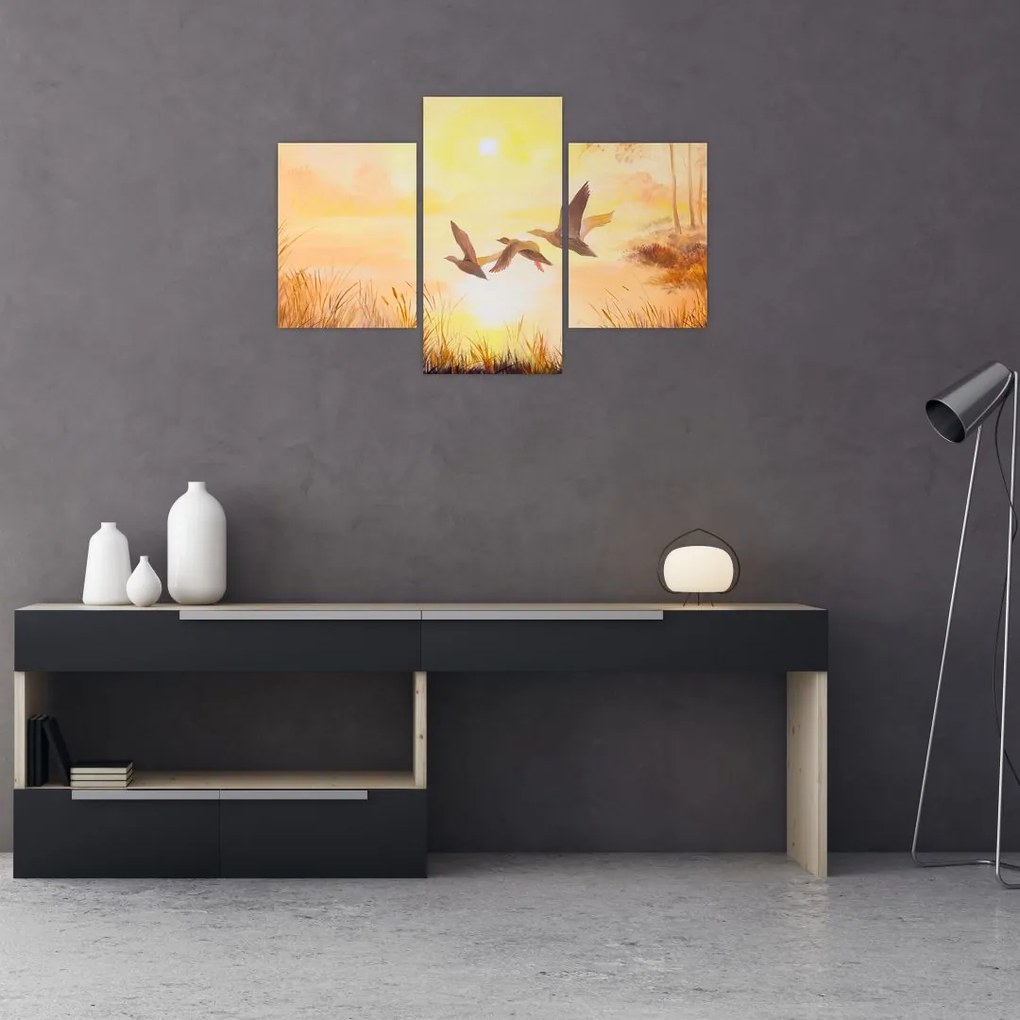 Tablou - Macarale la apus de soare (90x60 cm)