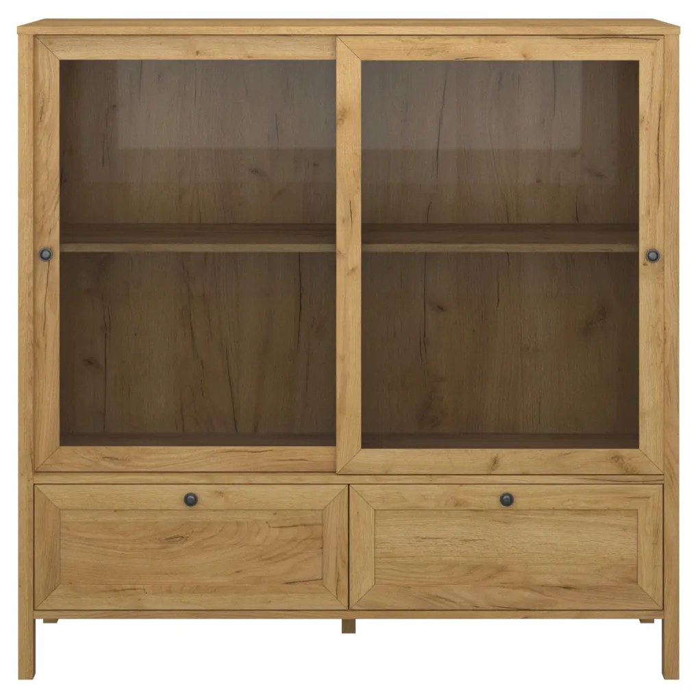 Vitrină Keira 2W2S (Stejar craft auriu). 1052995