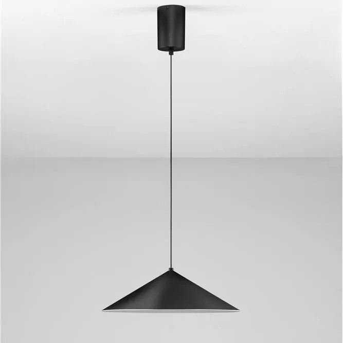 Lustra moderna suspendata LED Lui, negru