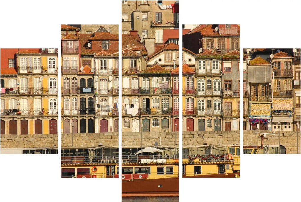Tablou - Cartierul Waterfront, Portugalia (150x105 cm)
