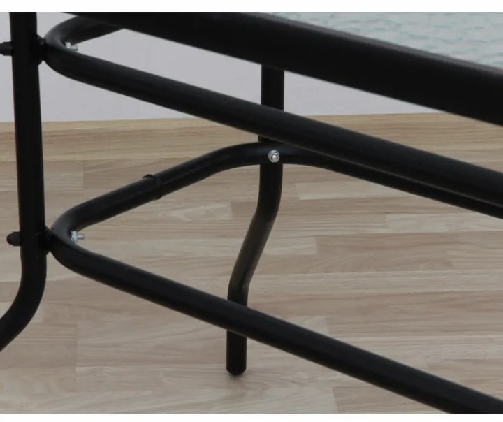 Zondo Masă de grădină Demat (negru). 744491