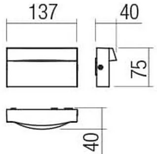Aplică LED de exterior POLIFEMO LED/8W/230V IP65 alb Redo 90425