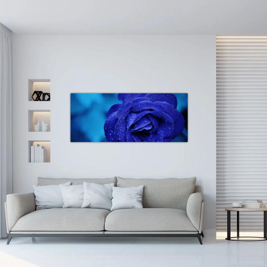 Tablou cu trandafir  albastru (120x50 cm), în 40 de alte dimensiuni noi