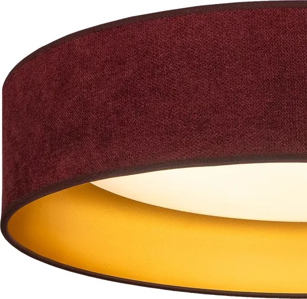 Brilagi-LED corp de iluminat de tavan VELVET SIMPLE LED/24W/230V 3000K diam. 45 cm vișiniu/auriu