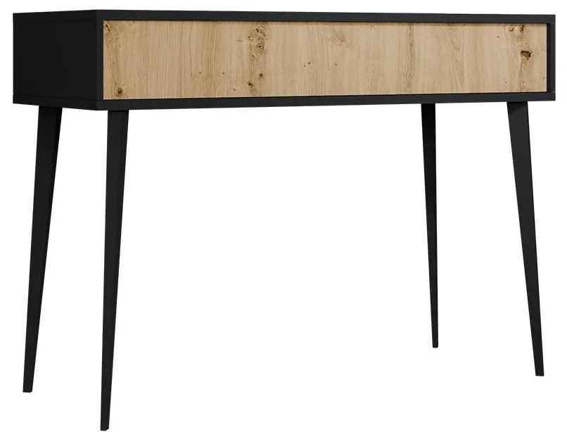 Măsuță consolă 1SZ Okinawa (Negru + Stejar artisan). 1070154