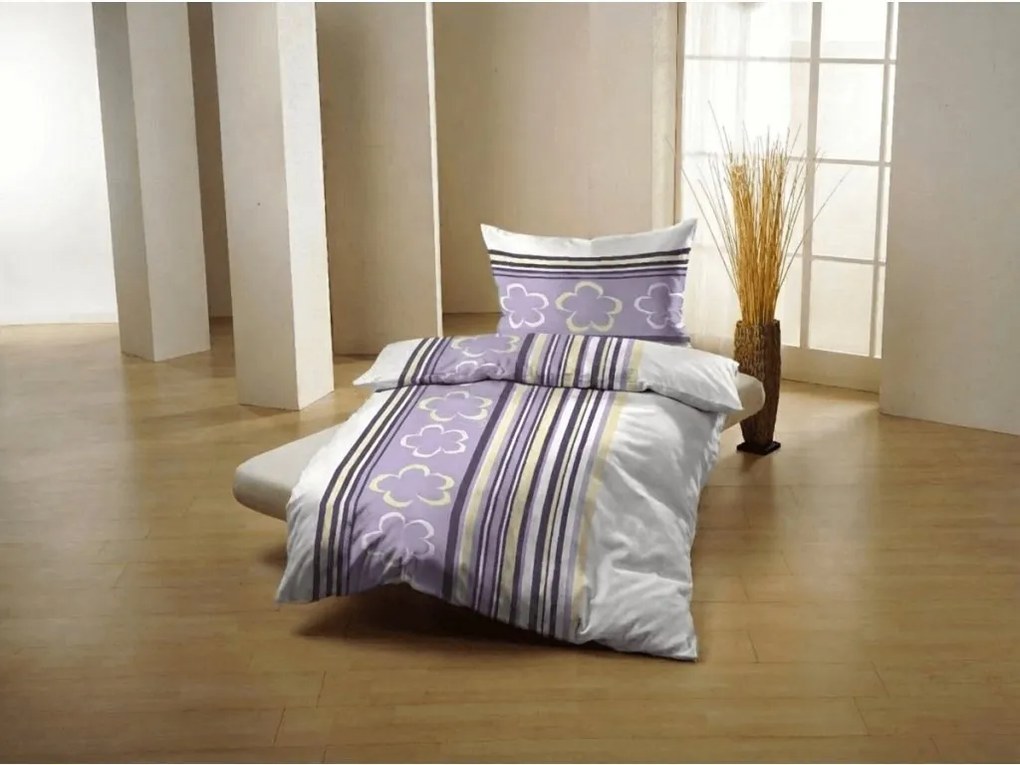 Lenjerie de pat din bumbac KELOPA mov Dimensiune lenjerie de pat: 70 x 90 cm | 140 x 200 cm