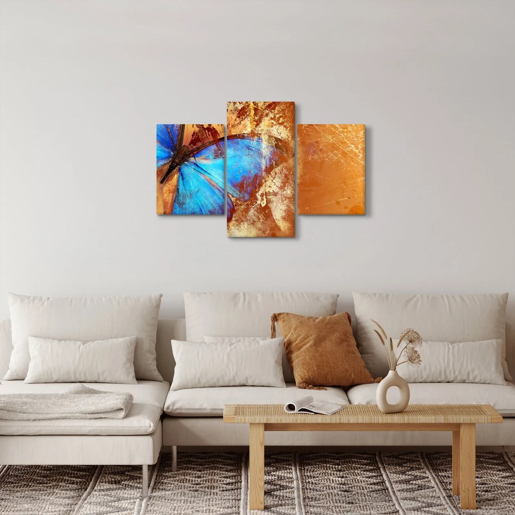 Tablou - Fluture albastru (90x60 cm)