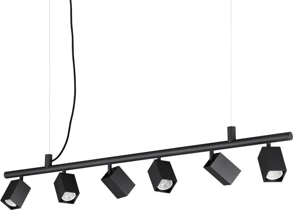 Lustra suspendata DYNAMITE SP6 SQUARE NERO