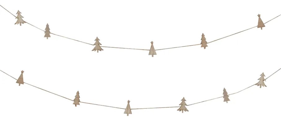 Ghirlanda de Craciun cu clipsuri TREE TALES, 5 m