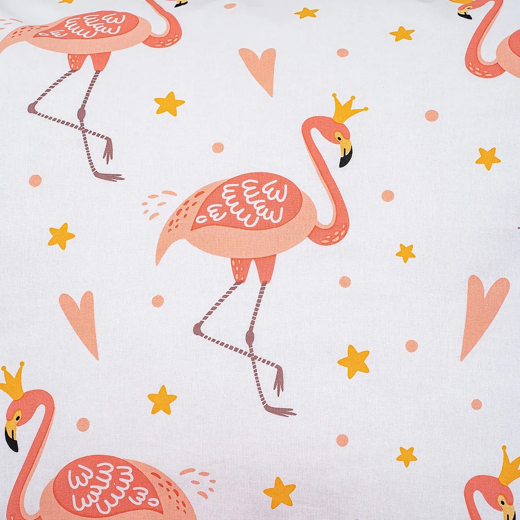 Lenjerie de pat din bumbac pentru copii4Home Flamingo, 140 x 200 cm, 70 x 90 cm