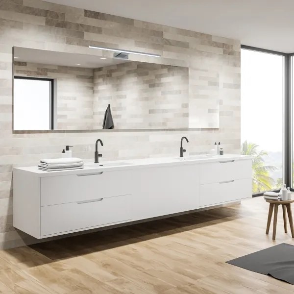 Corp de iluminat LED pentru oglindă de baie SHINE LED/13,8W/230V 60 cm IP44 crom lucios