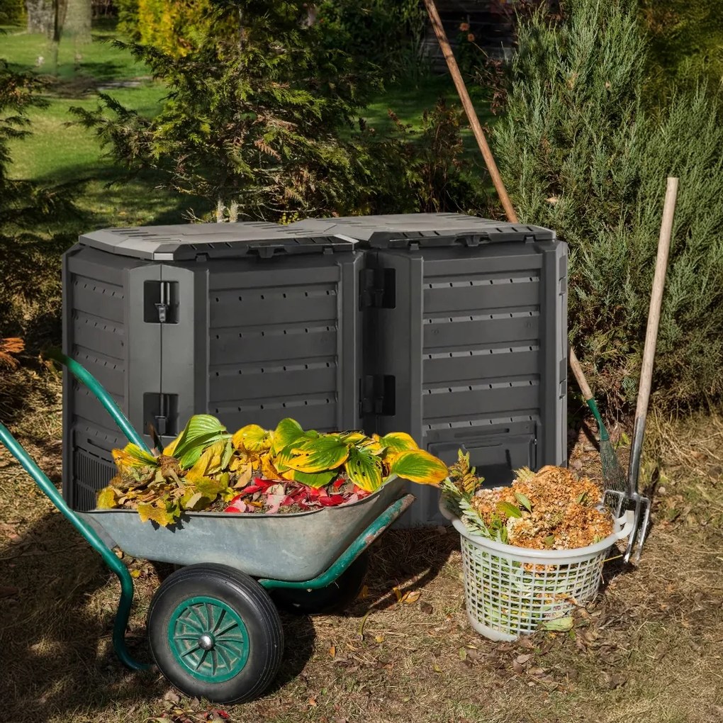Compostor de grădină - Compogreen 800 l, negru Prosperplast