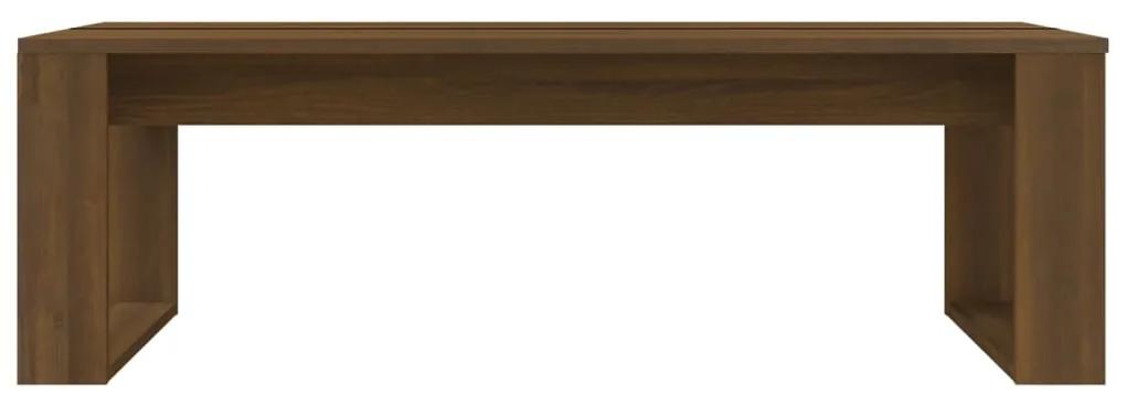 Masuta de cafea, stejar maro, 110x50x35 cm, lemn prelucrat 1, Stejar brun