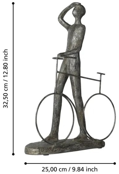 Decorațiune metalică Eglo 427398 SIOCON 32,5x25 cm negru