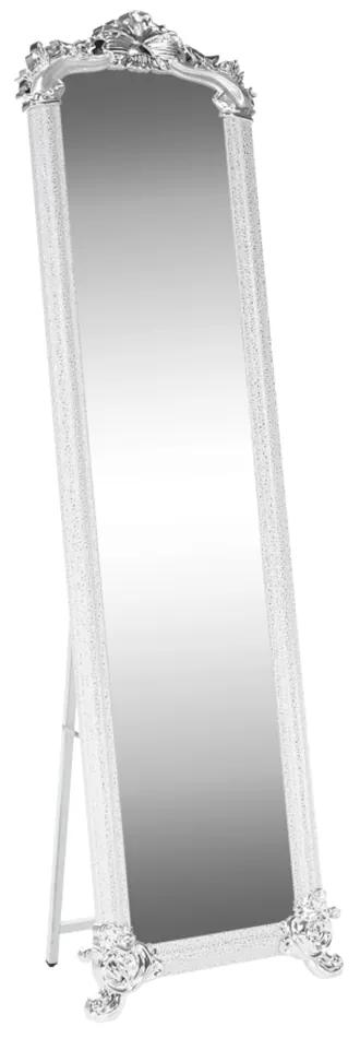 Oglindă, alb / argintiu, ODINE