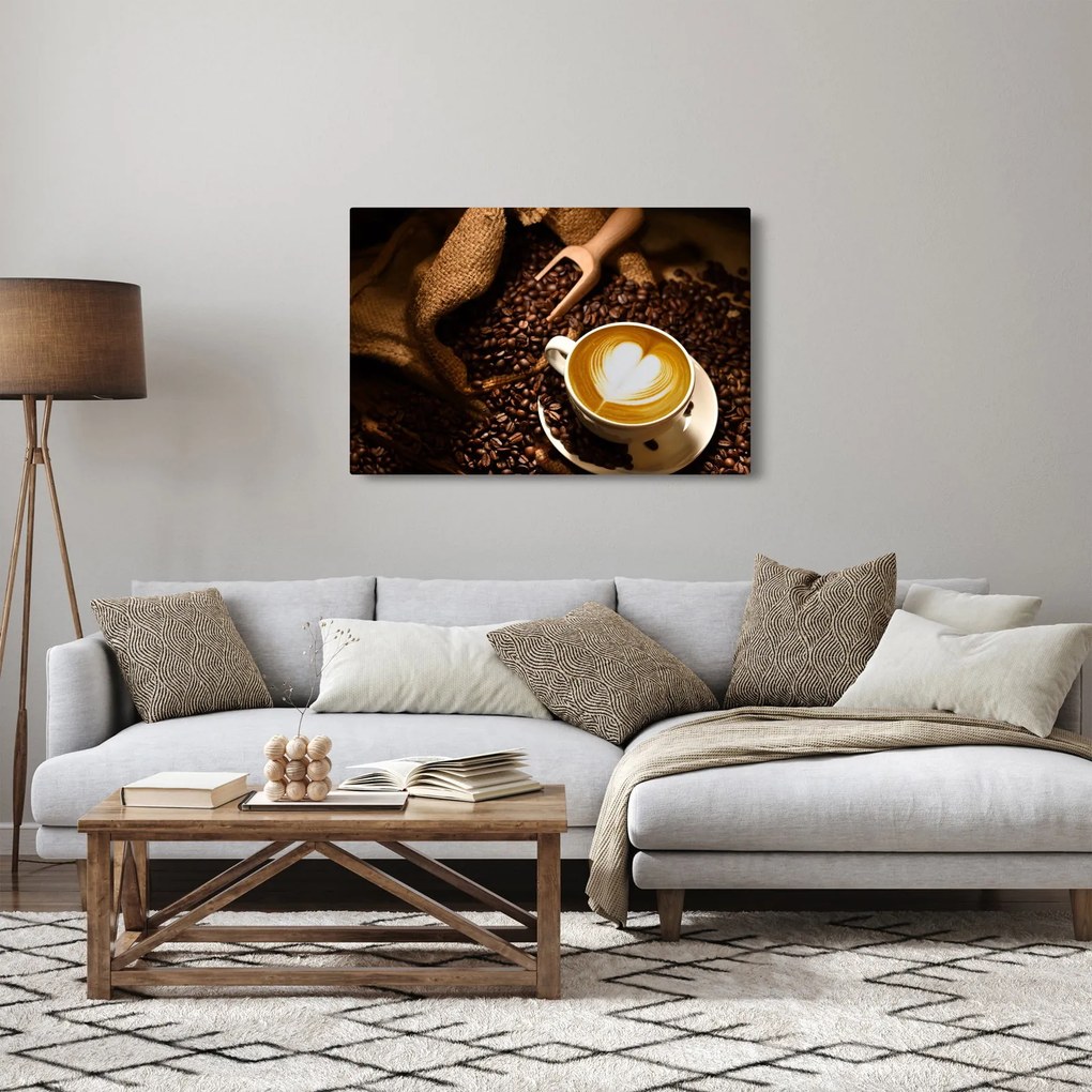 Tablou - O ceașcă de cafea (90x60 cm)