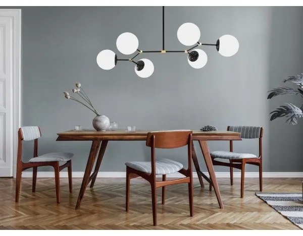 Lustră pe tijă DAMAR 6xE27/40W/230V