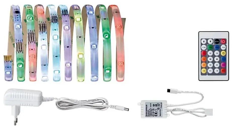 Bandă dimabilă Paulmann 70481 LED RGBW/9,6W DIGITAL 3 m 230V + telecomandă