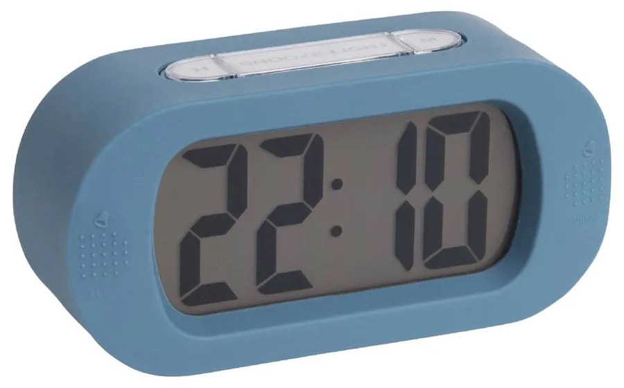 Ceas cauciucat cu alarmă Karlsson Gummy, albastru