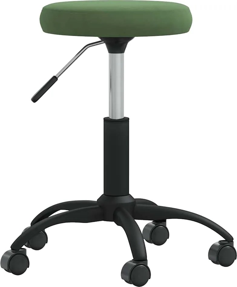 vidaXL Scaun pivotant de birou catifea verde închis