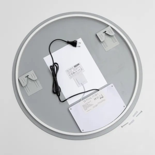 Brilagi - Oglindă LED dimerizabilă, cu încălzire anti-aburire și retroiluminare LED DEMI PRO LED/20W/230V, diametru 60 cm, IP44