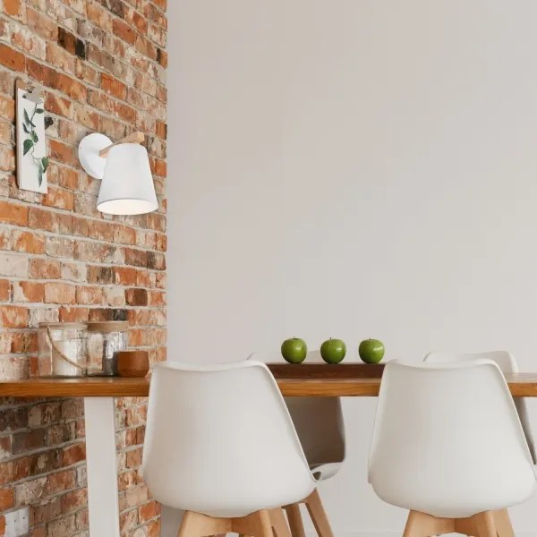 Aplica de perete ELLIE 1xE27/60W/230V albă