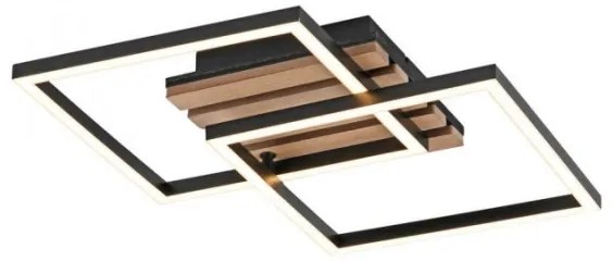 JUST LIGHT. 14053-79 - Plafonieră LED AKUSTIKA LED/15W/230V, stejar/negru