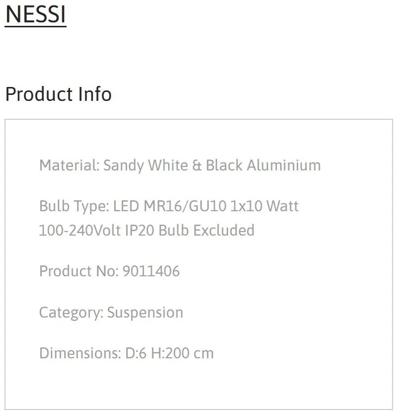 Pendul stil minimalist NESSI, NVL-9011406
