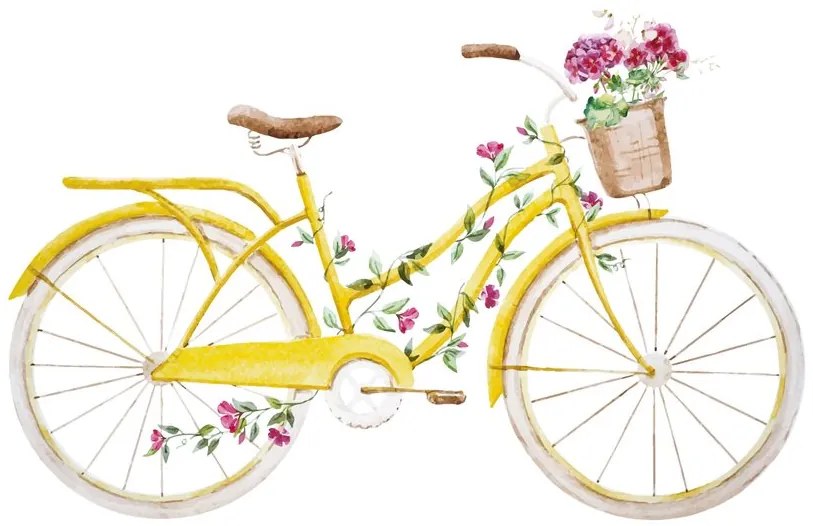 Tapet autoadeziv ilustrația bicicletei retro