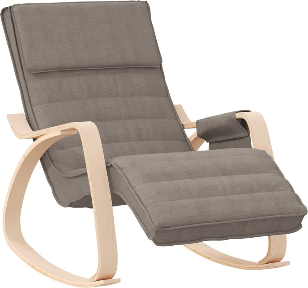 vidaXL Scaun balansoar, gri taupe, material textil