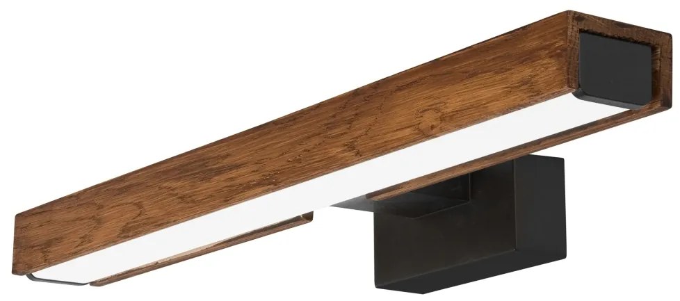 Aplică LED pentru oglindă de baie Brilagi WOODY MIRROR LED/8W/230V IP44 stejar/negru