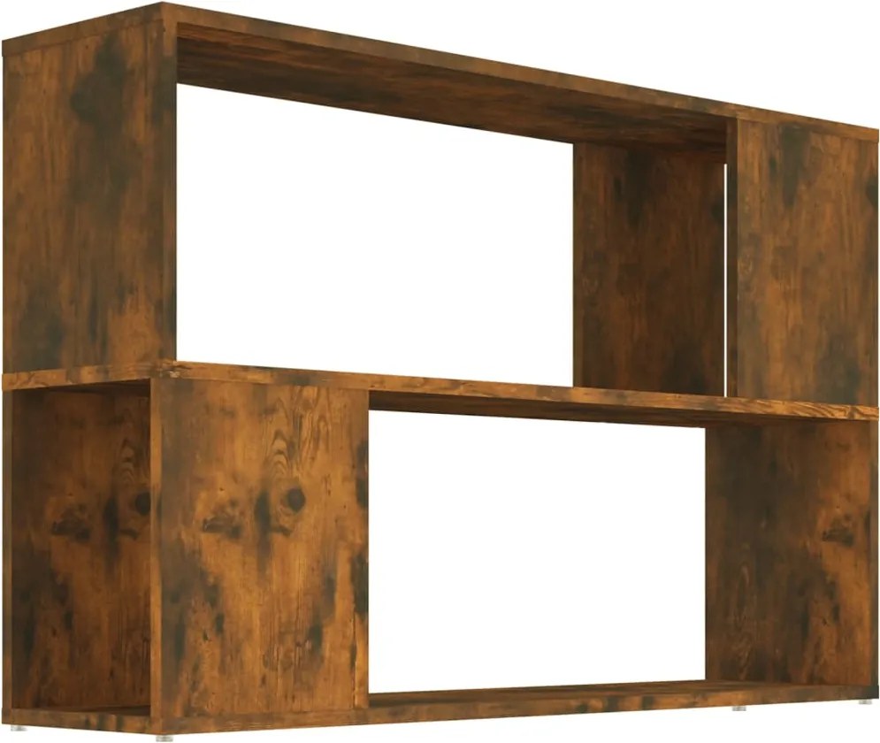 vidaXL Bibliotecă, stejar fumuriu, 100x24x63 cm, lemn prelucrat