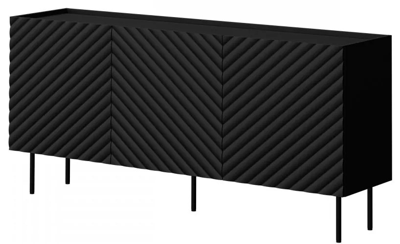 Dulap Grotzi 165 3D (Negru) . 1105921