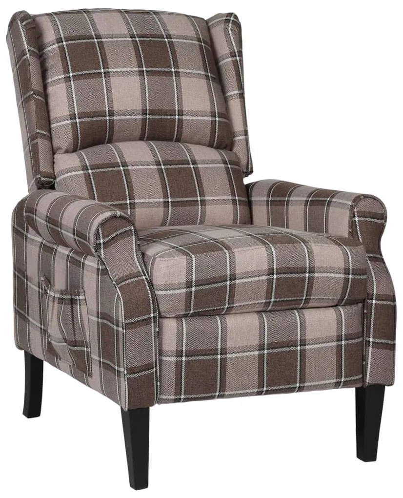 329300 vidaXL Fotoliu rabatabil, bej, material textil