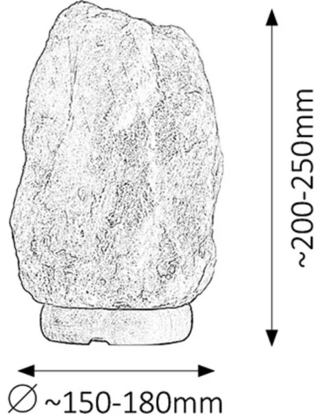 Lampă de sare Rabalux ROCK 4130 - 1xE14/15W/230V